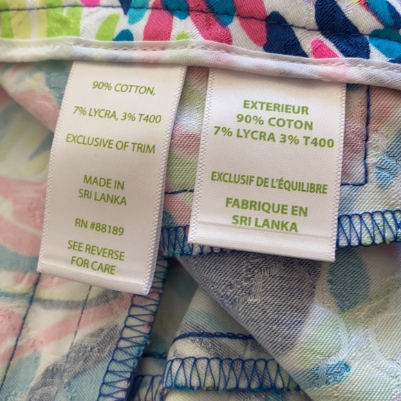 Brand new LILLY Pulitzer Kelly Pants size 00 - Picture 3 of 3